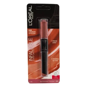 L'oreal Paris Infallible 24Hr 2 Step Lipstick 312 Incessant Russet
